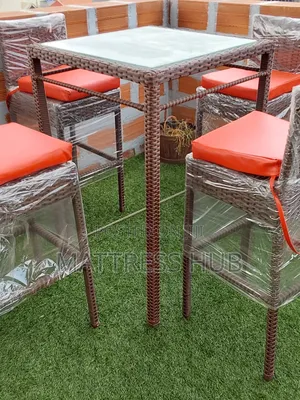 Modernize Rattan Dinning Chair Set for Indoor Outdoor