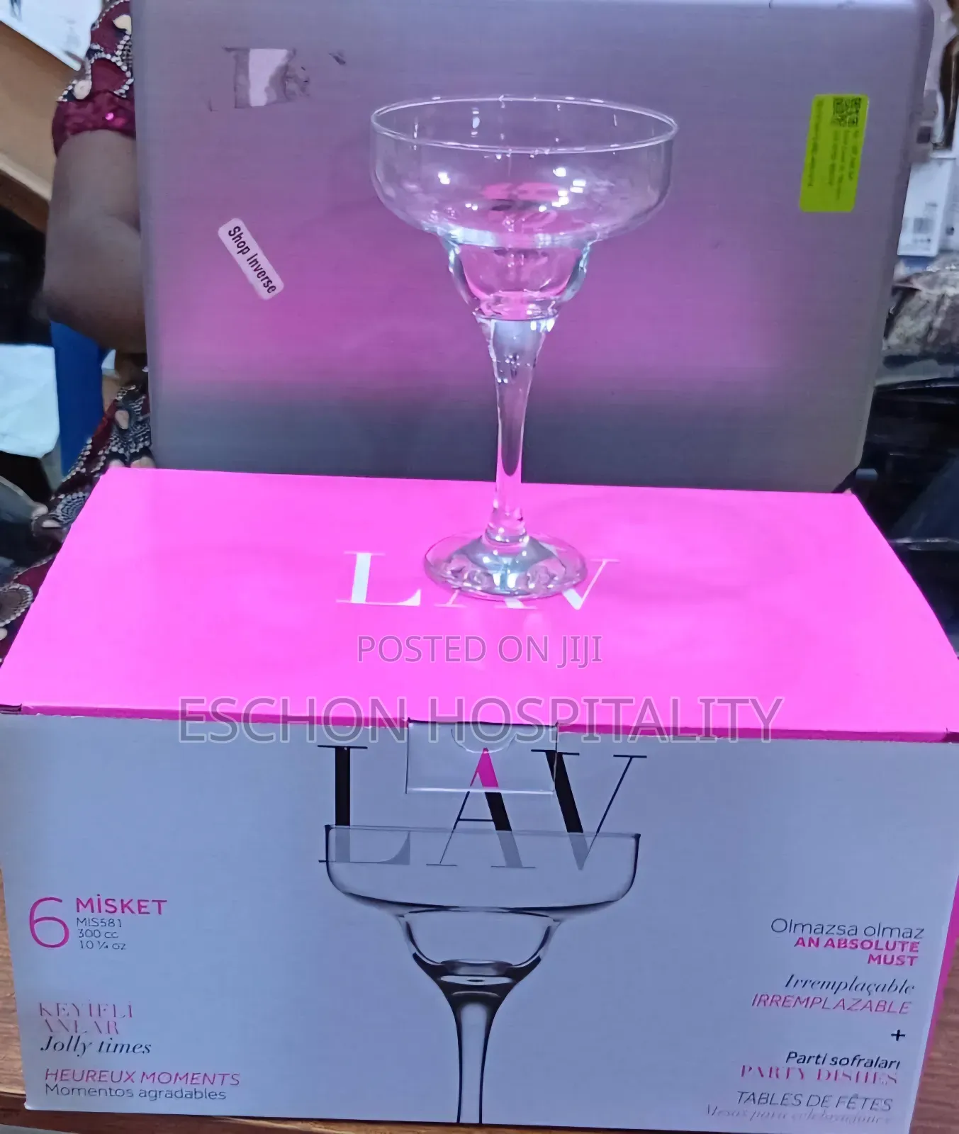 Margarita Cocktail Glasses 6pcs