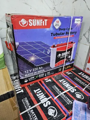 Sunfit 220ah Indian Tubular Battery Available Now