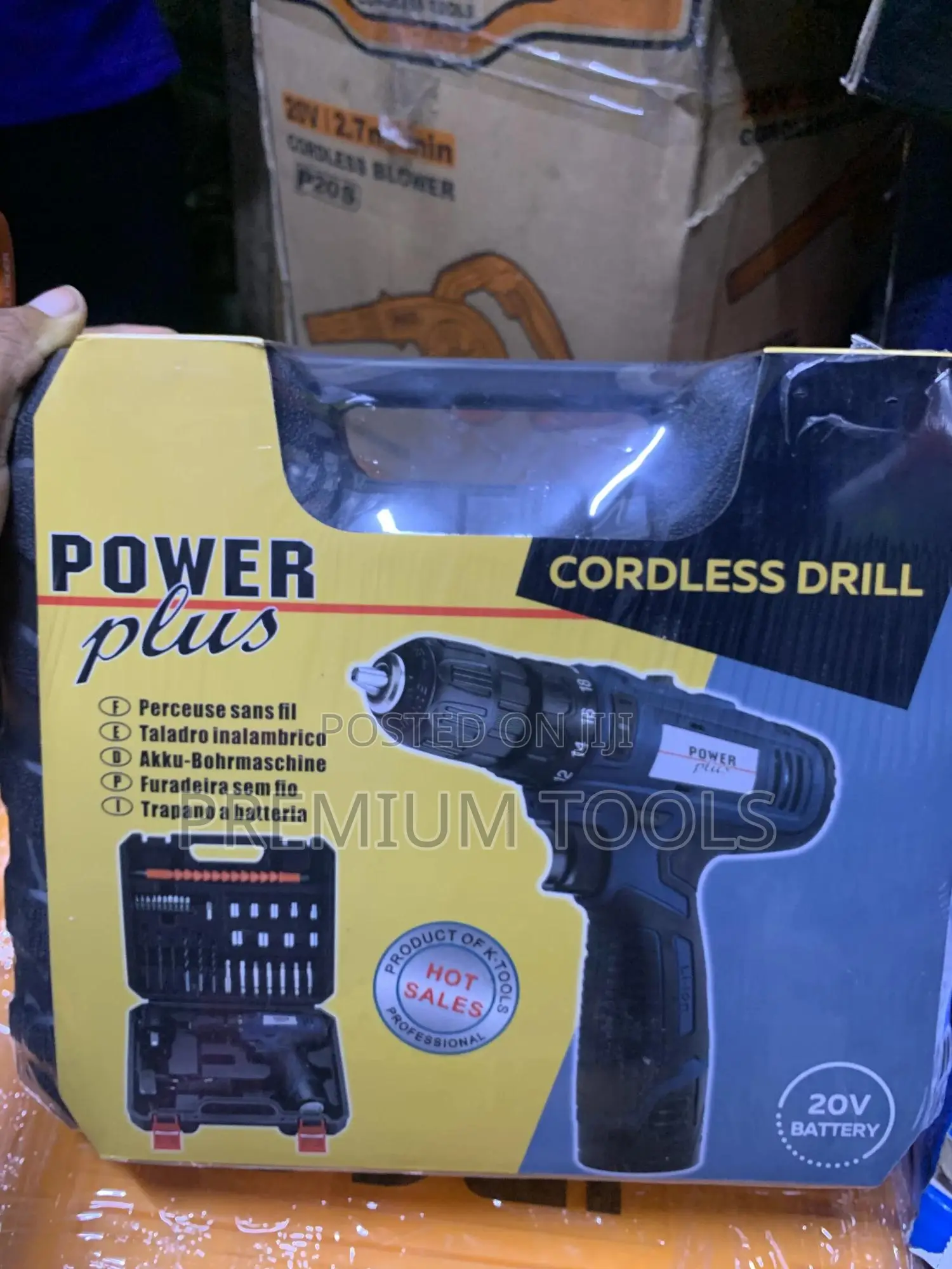 Power Plus Cordless Drill 2 Batteries