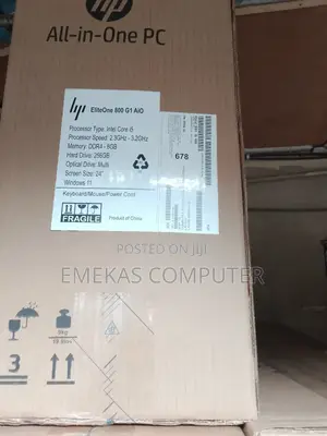 New Desktop Computer HP EliteOne 800 8GB Intel Core I5 SSD 256GB
