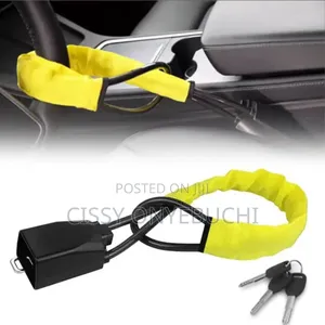 Steering Wheel Anti Theft Car Seat Belt Lock