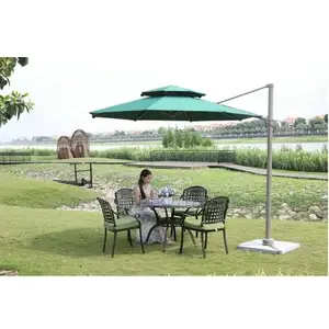 Roman Sun Garden Parasol Poolside Cantilever Umbrella
