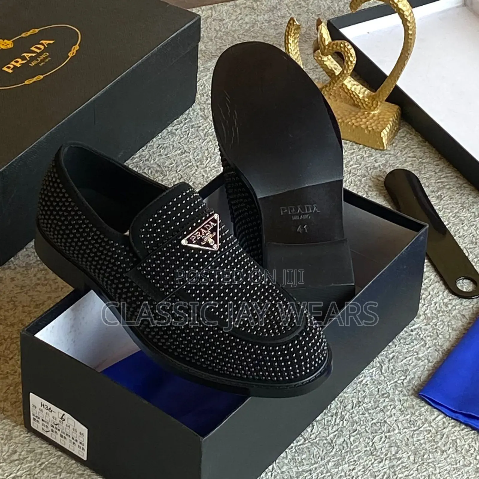 Quality Stone Prada Shoe
