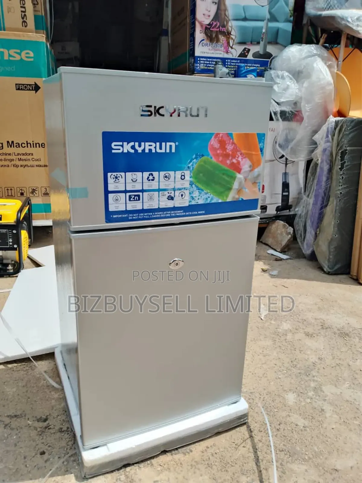 Double Door's Skyrun Refrigerator With Key Lock.