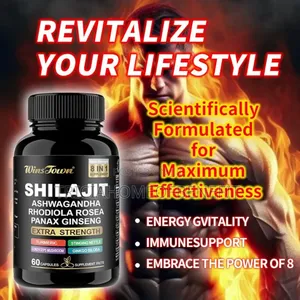 8-in-1 Organic Shilajit Capsules - Gold Grade Shilajit