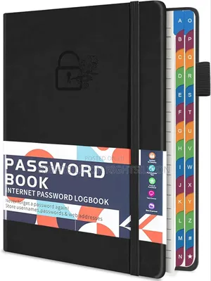 Usa Password Keeper Book With Colorful Alphabetical Tabs