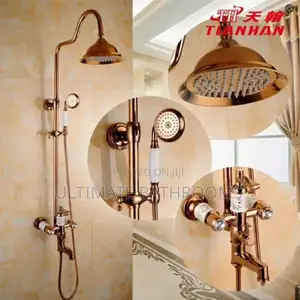 Rose Gold Bathroom Shower