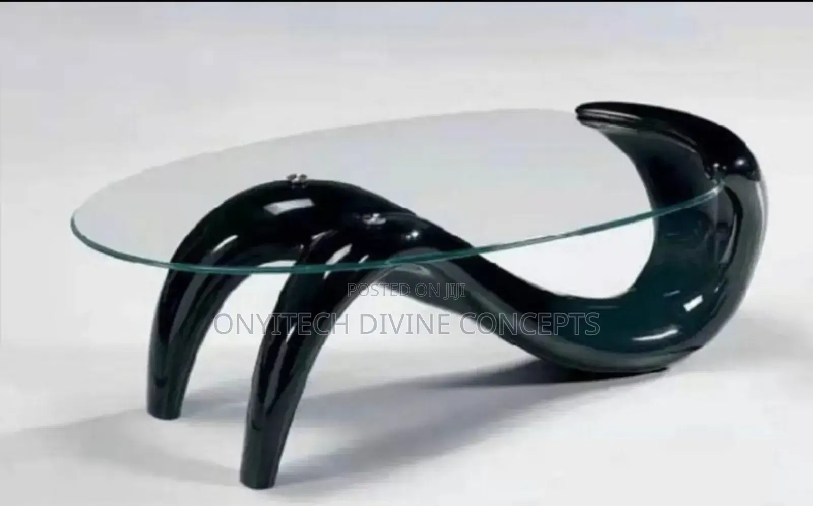 Rugged Modern Glass Center Table