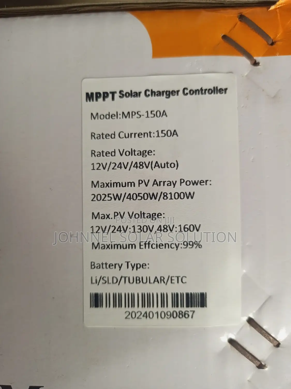 150a 48v Cee Power MPPT Charge Controller Auto