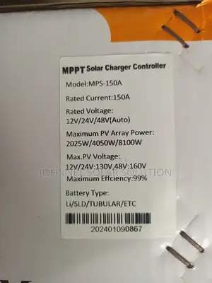 150a 48v Cee Power MPPT Charge Controller Auto