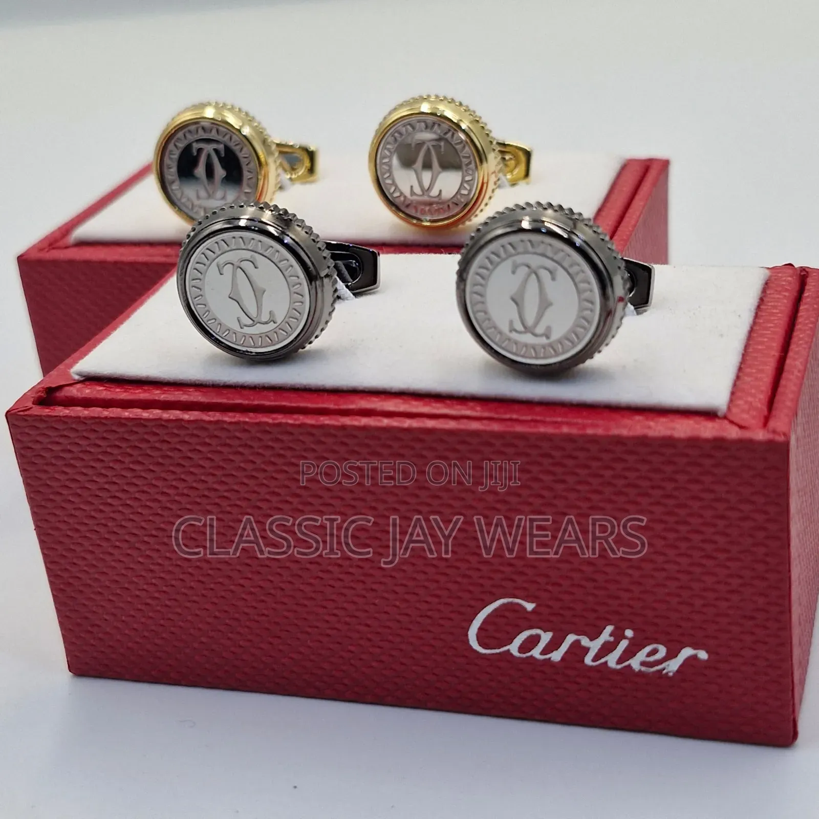 Bunch Designer Cartier Cuff Links