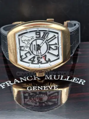 Franck Muller Quality Men Genuine Leather Wristwatch