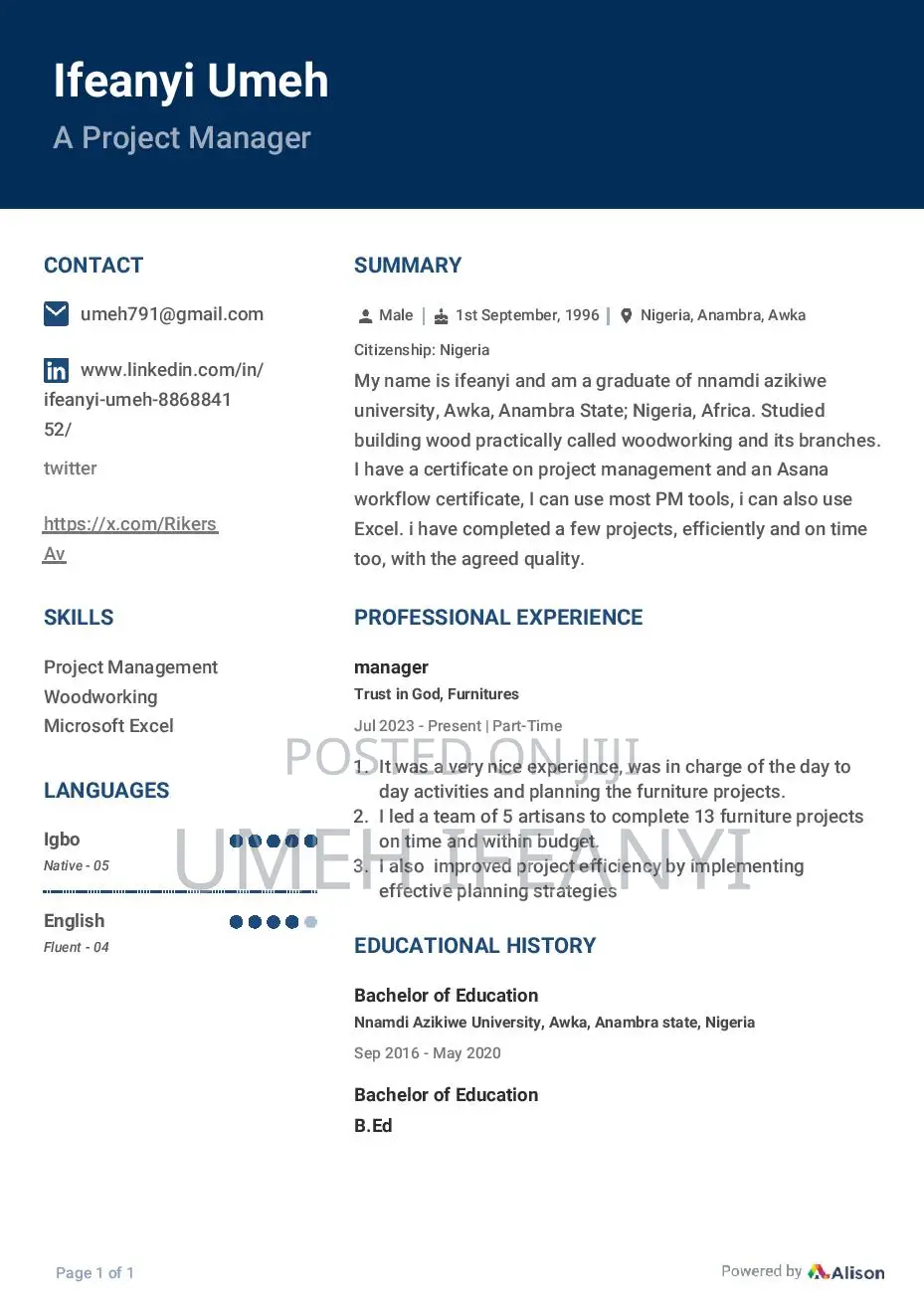 Office Attendant