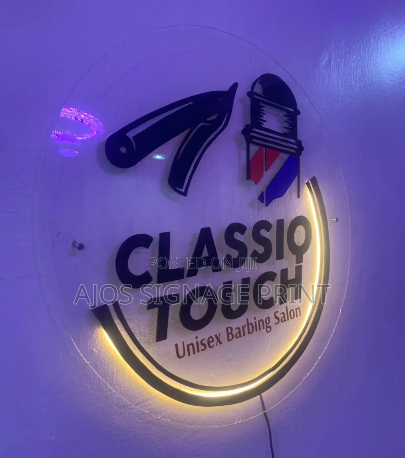Indoors Round Signage