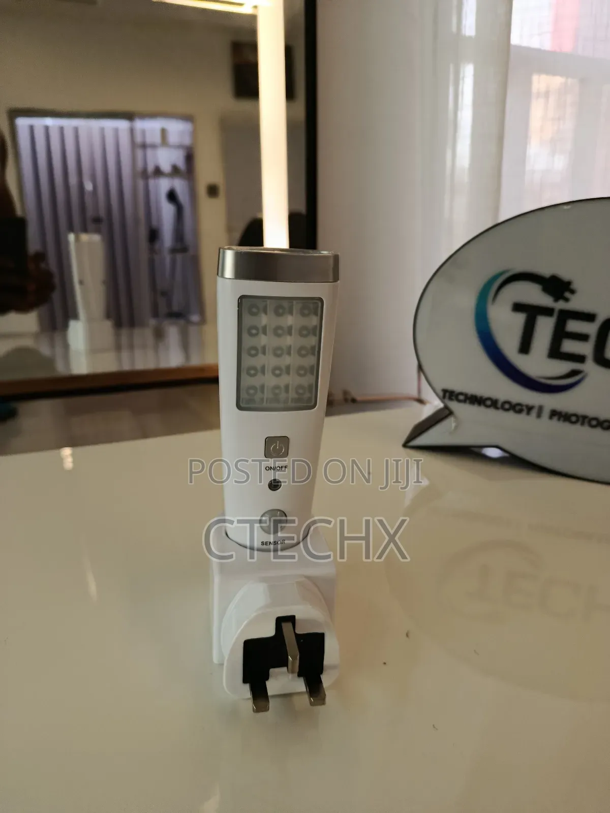 Rechargeable Emergency Sensor Torch Light With Charging Plug
