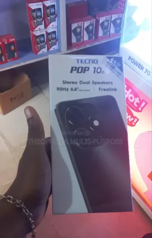 New Tecno Pop 10 64 GB Black