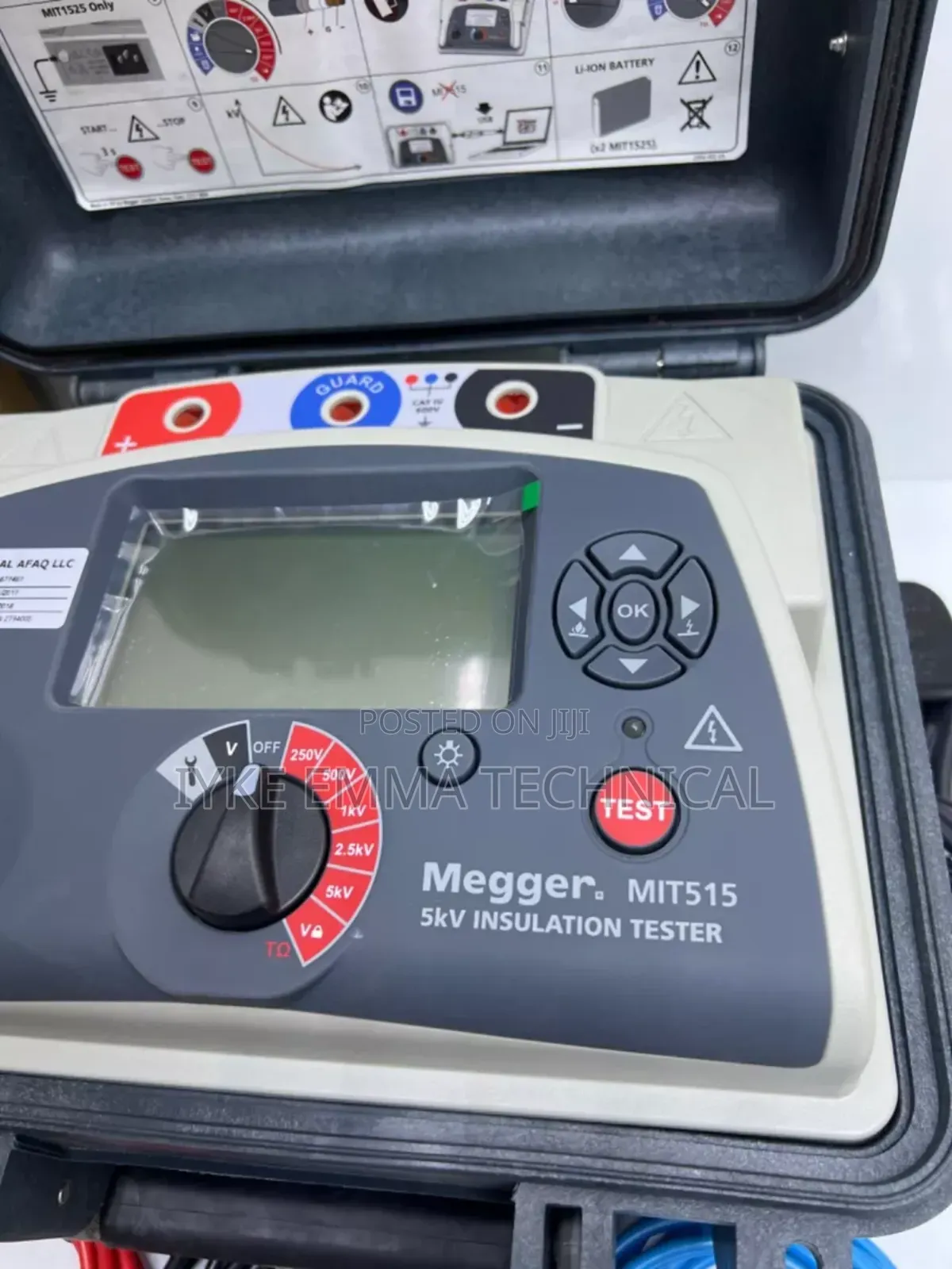 Megger Mit515 5kv Insulation Resistance Tester