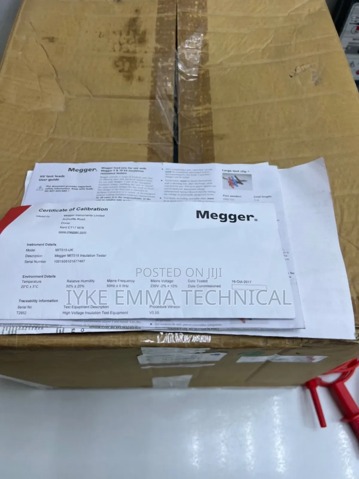 Megger Mit515 5kv Insulation Resistance Tester