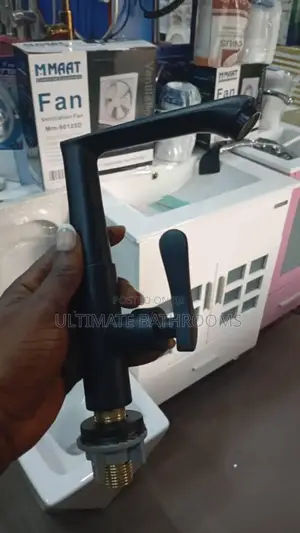 Made of Brass Black Colour Single Tap
