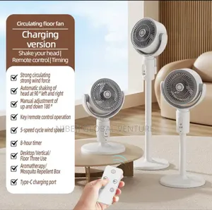 Rechargeable Moving Head Energy Fan
