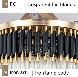 Crystal Chandelier Fan
