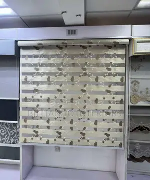 Cream Flower Day Night Blinds