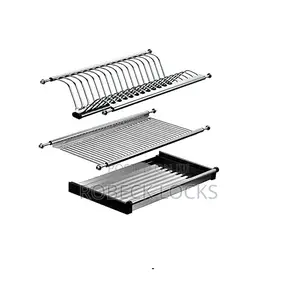 Wall Mounted Cabinet Hanging Tray Kitchen Organizer Unit