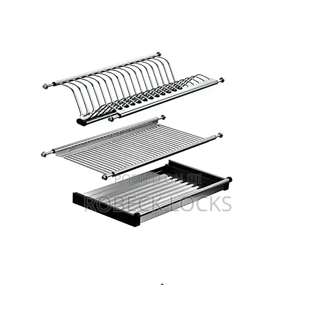Wall Mounted Cabinet Hanging Tray Kitchen Organizer Unit