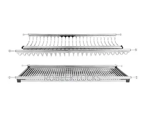 Wall Mounted Cabinet Hanging Tray Kitchen Organizer Unit