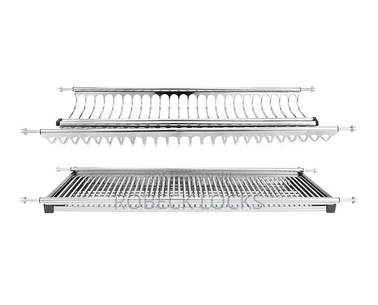 Wall Mounted Cabinet Hanging Tray Kitchen Organizer Unit