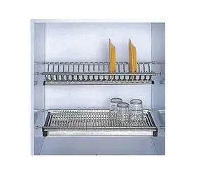 Wall Mounted Cabinet Hanging Tray Kitchen Organizer Unit
