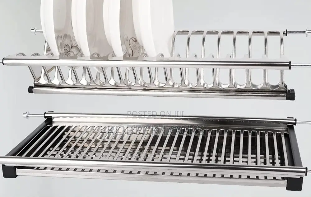 Wall Mounted Cabinet Hanging Tray Kitchen Organizer Unit