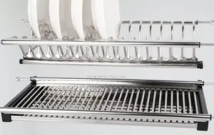 Wall Mounted Cabinet Hanging Tray Kitchen Organizer Unit