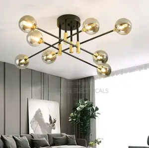 8 Glass Chandelier Lights Fitting for Modern Home