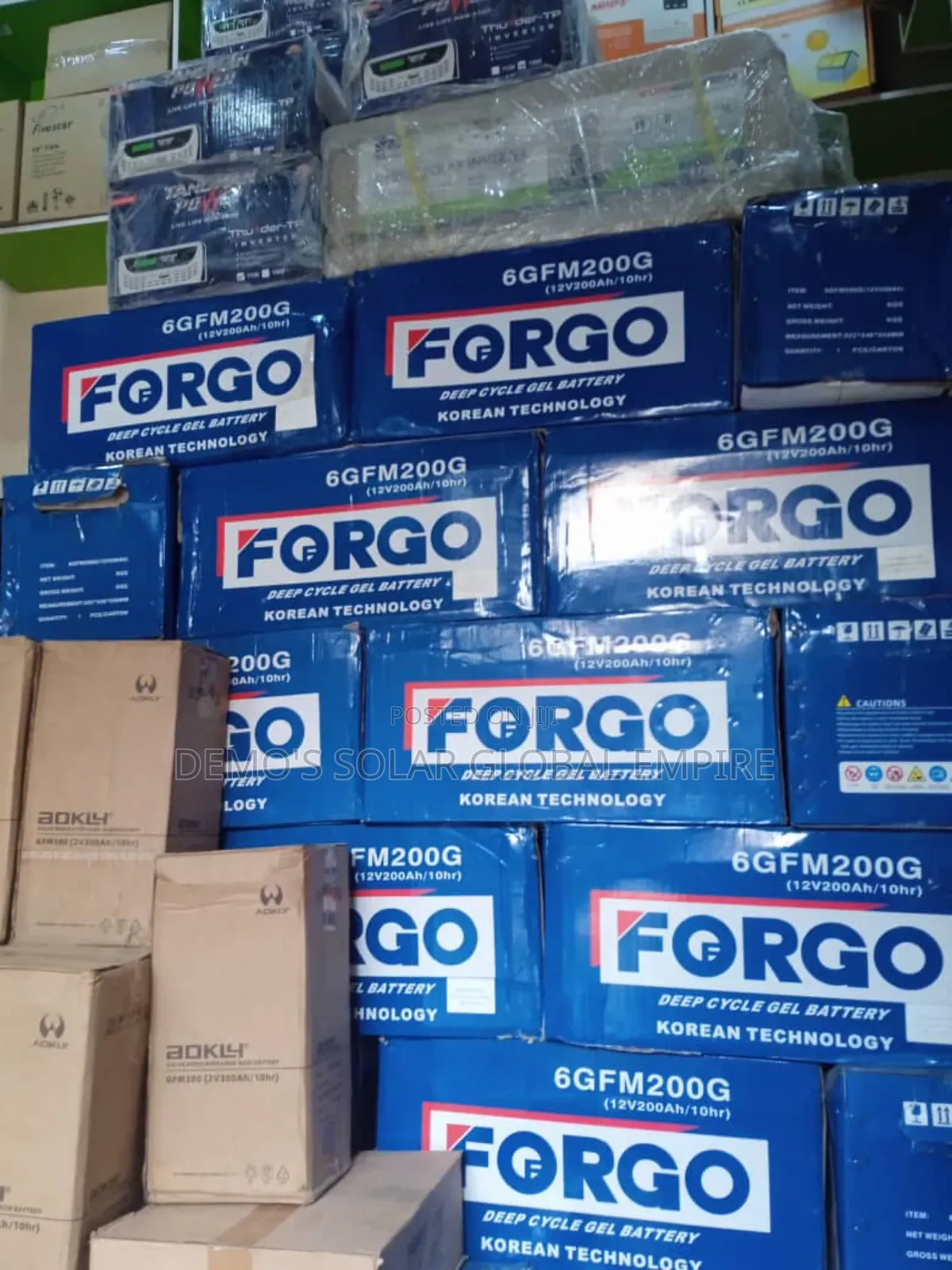 Dry Cell Battery 200ah Forgo