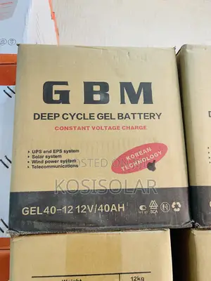 40ah 12v GBM Solar Gel Battery