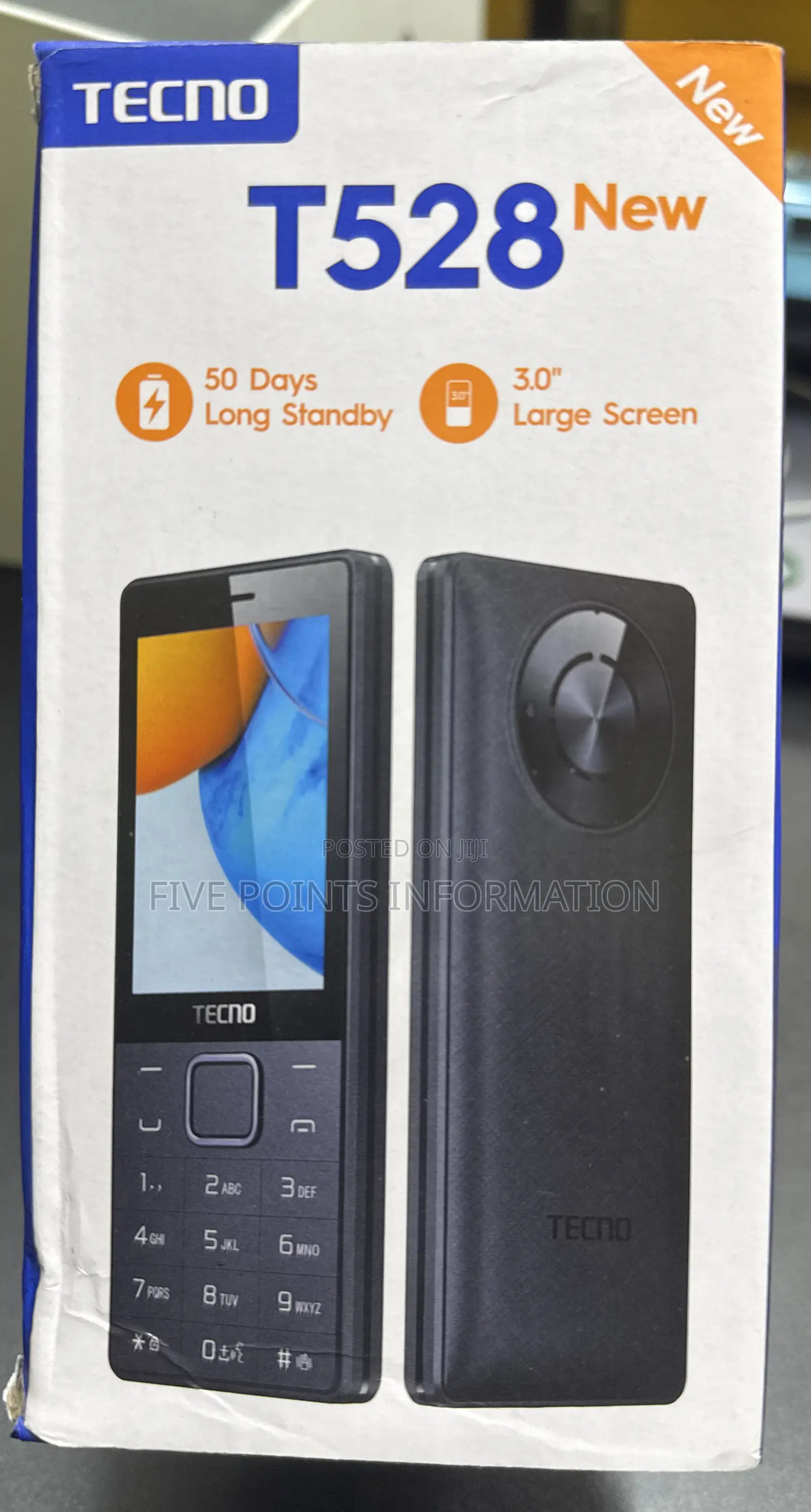 New Tecno T528 Black