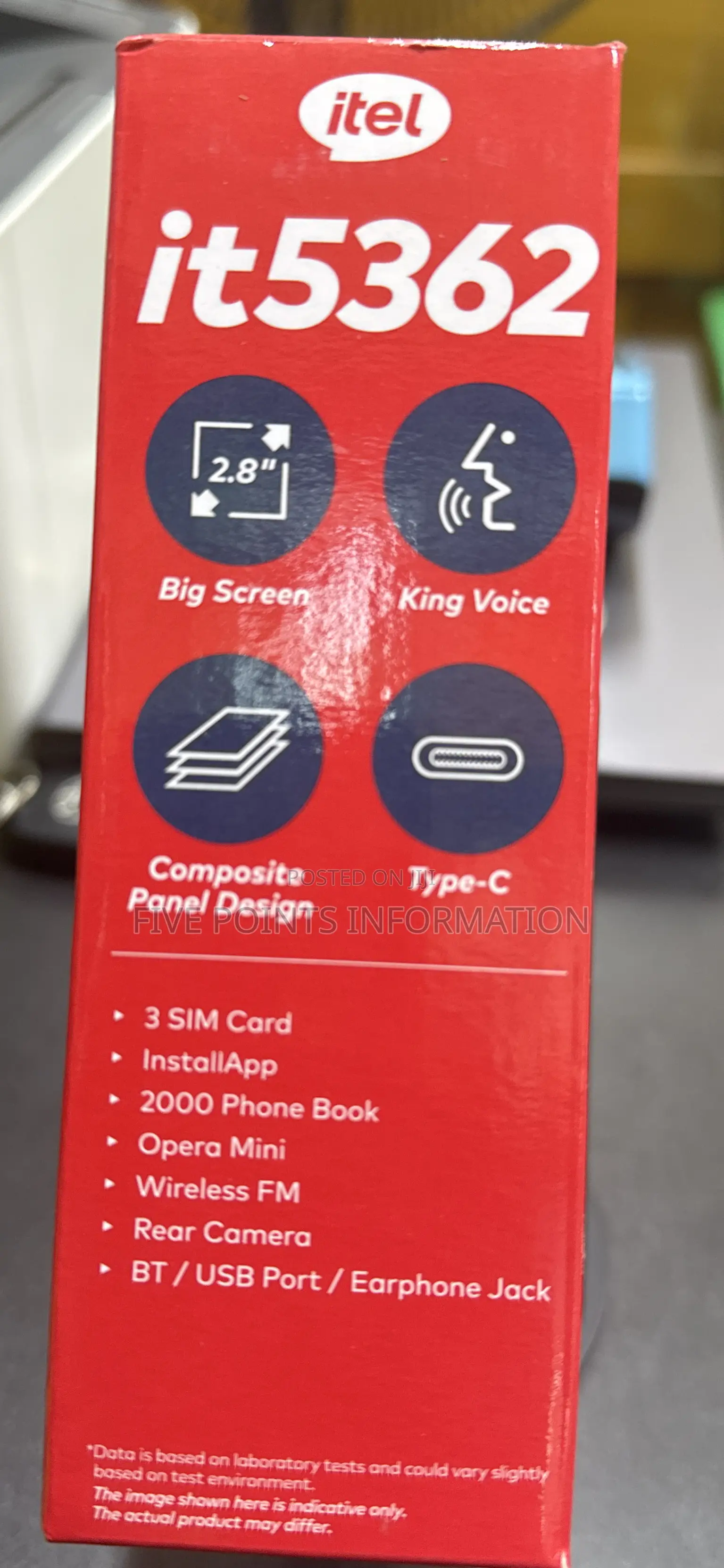 New Itel it5362 Black