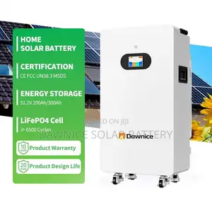 Dawnice 10kwh Wall Mounted Lithium Ion Batteries for Home