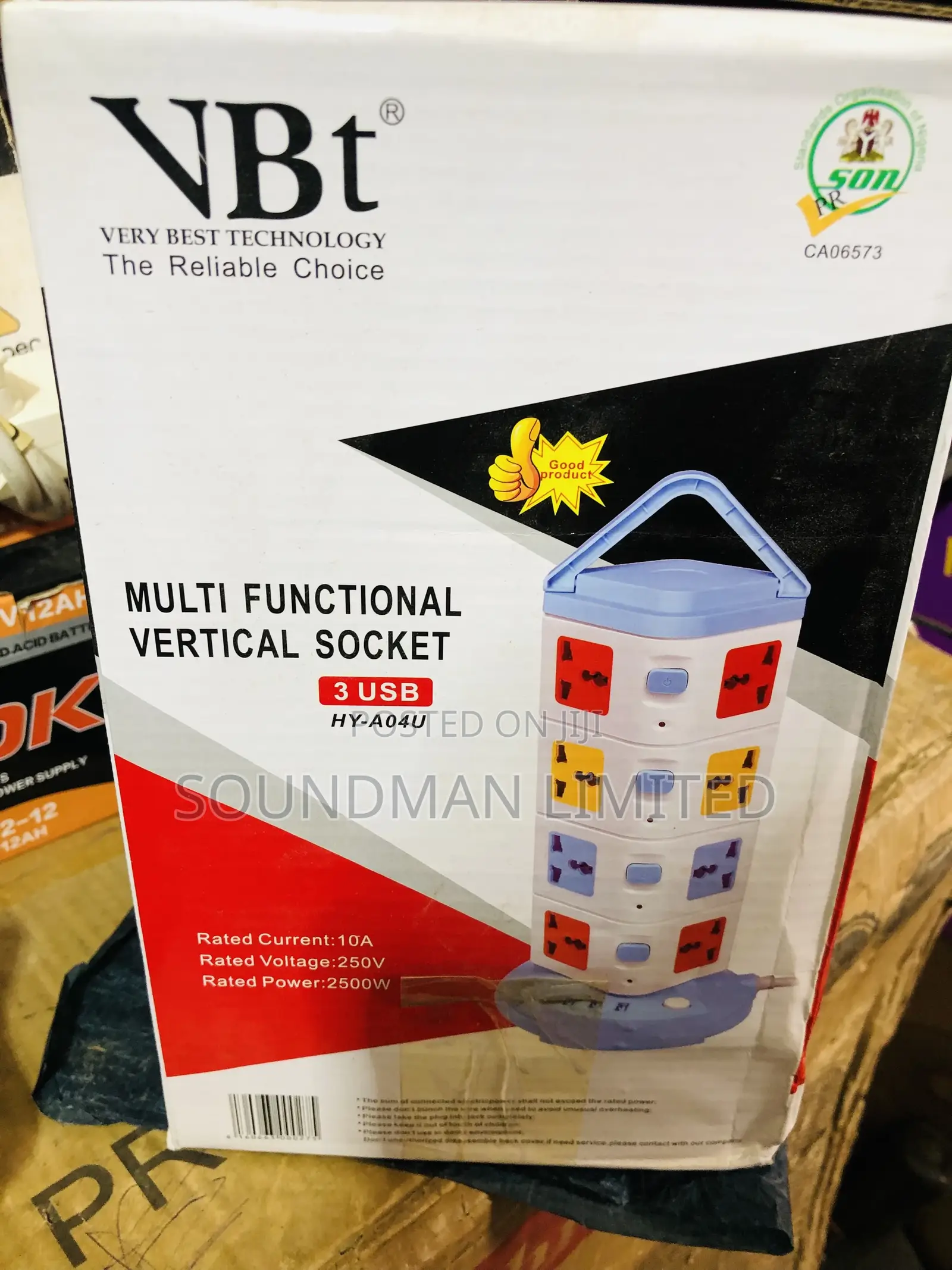 VBT Standing Extension Socket 16 Way( With 3 Usb)