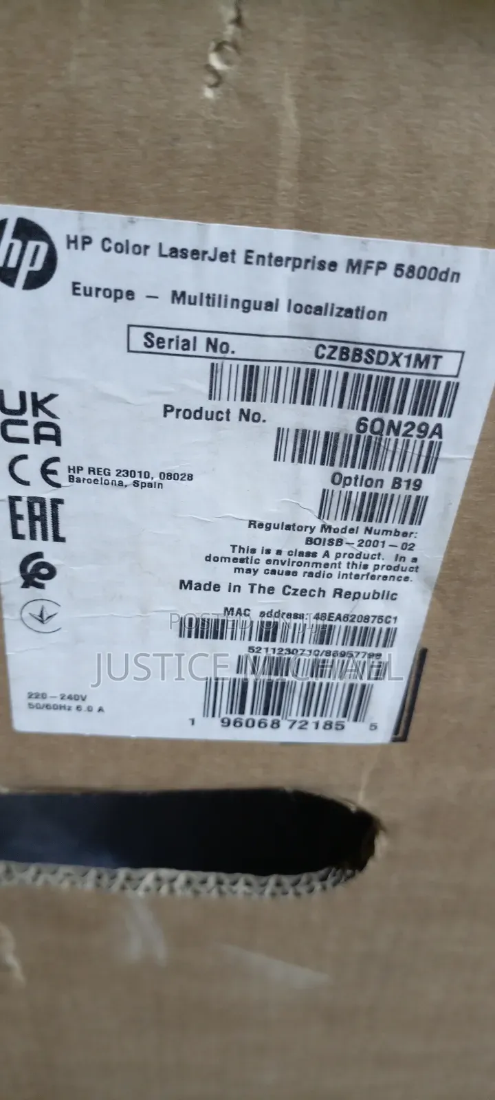Hp Colr Ljet Ent MFP 5800dn Printer