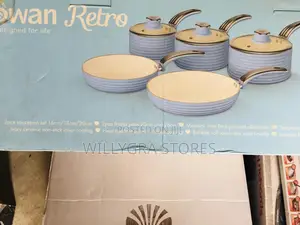Swan Retro 5 Set Non-Stick Cookware Set