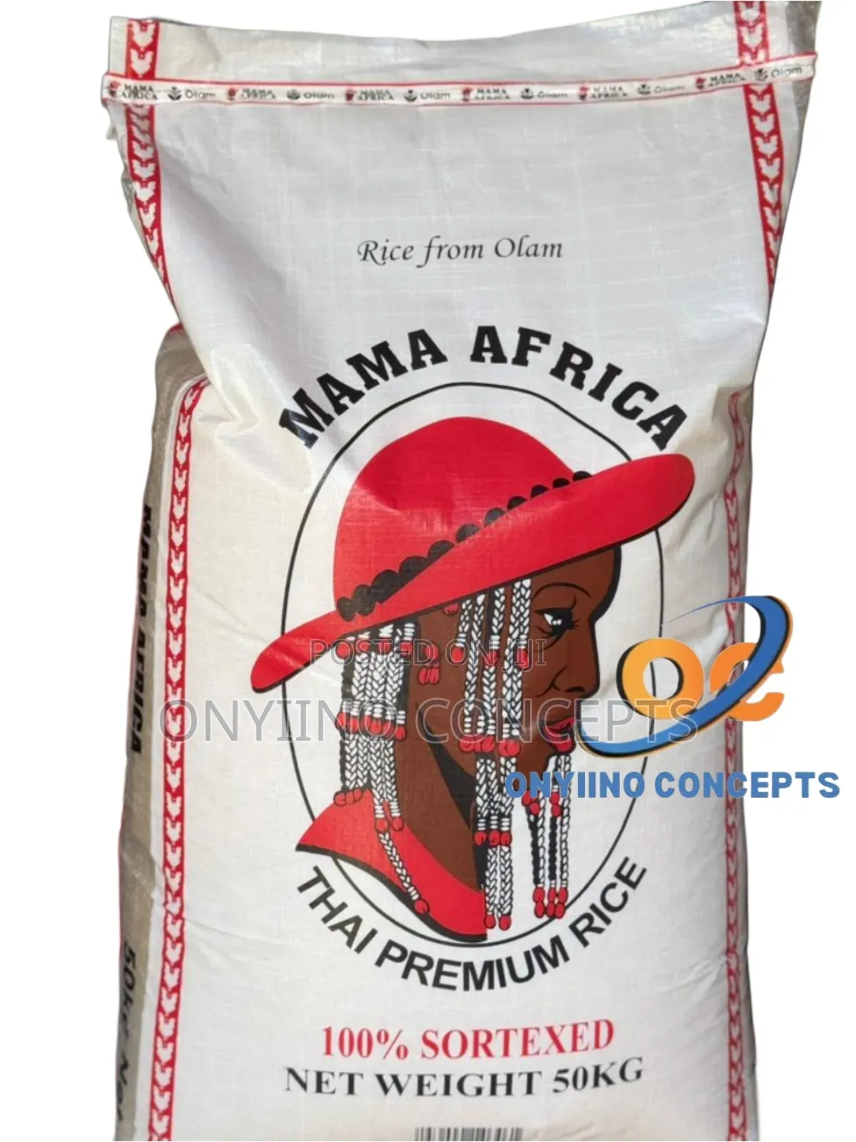 50kg Mama Africa - Thailand Rice. Long Grains. 100% Sortexed