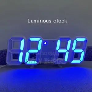 Photo - Digital Wall Clock Desk Watches Electronic Alarm Modern Home