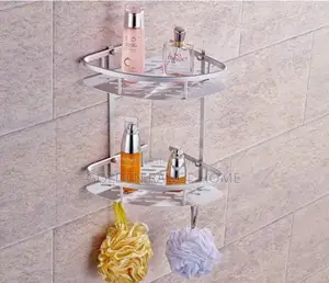 Rust-Resistant Corner Bathroom Shelf
