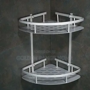 2step Corner Bathroom Shampoo Rack