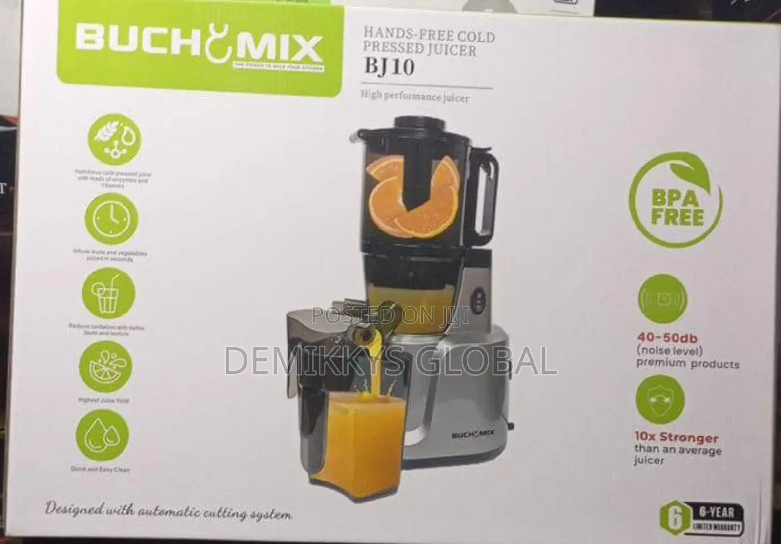 Buchymix Hands Free Cold Press Juicer Bj-10