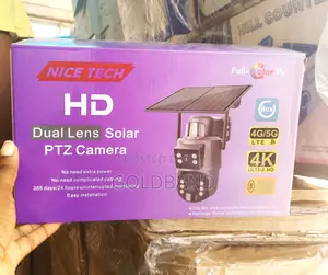 Smart Solar PTZ Camera– 360° View, App Control, Hd Night