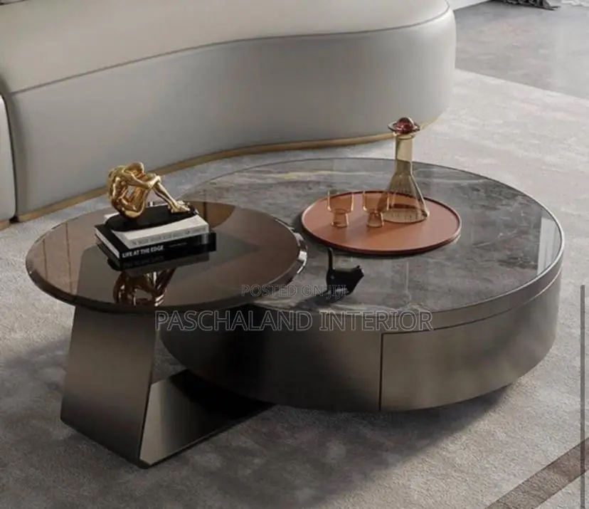 Elegant 2in1 Round Shaped Center Table